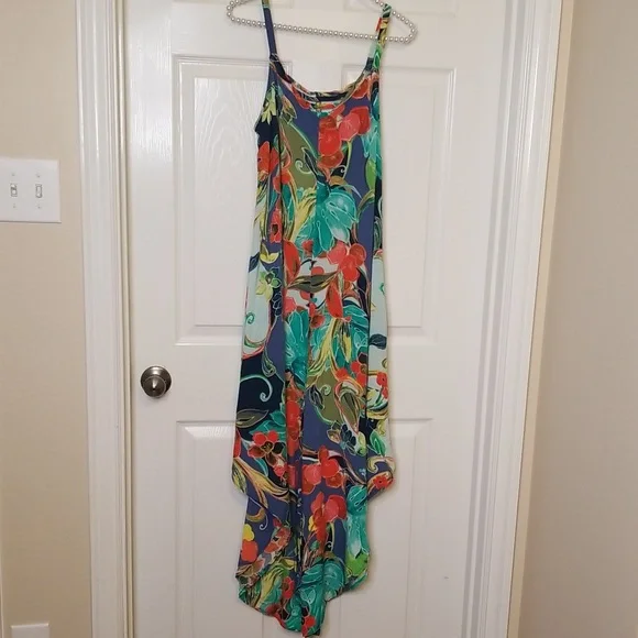 Ivy Street Multicolored Sleeveless Spaghetti Strap Jumpsuit - Picture 4 of 16